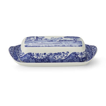 Blue Italian Butter Dish